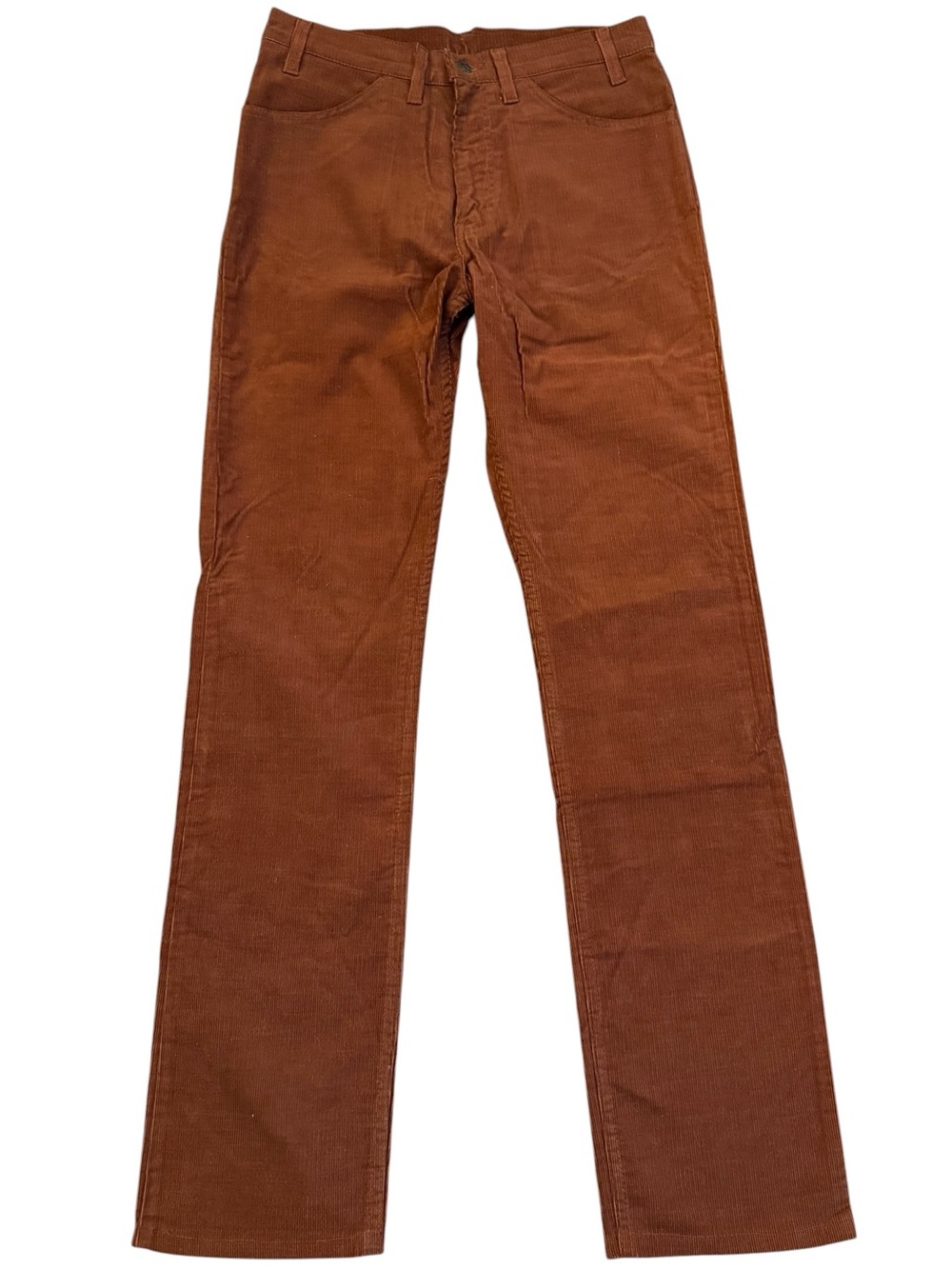 VTG 1980 Levis 519 Corduroy Pants Brown White Tab Straight 32x36 Fits 30x34 USA